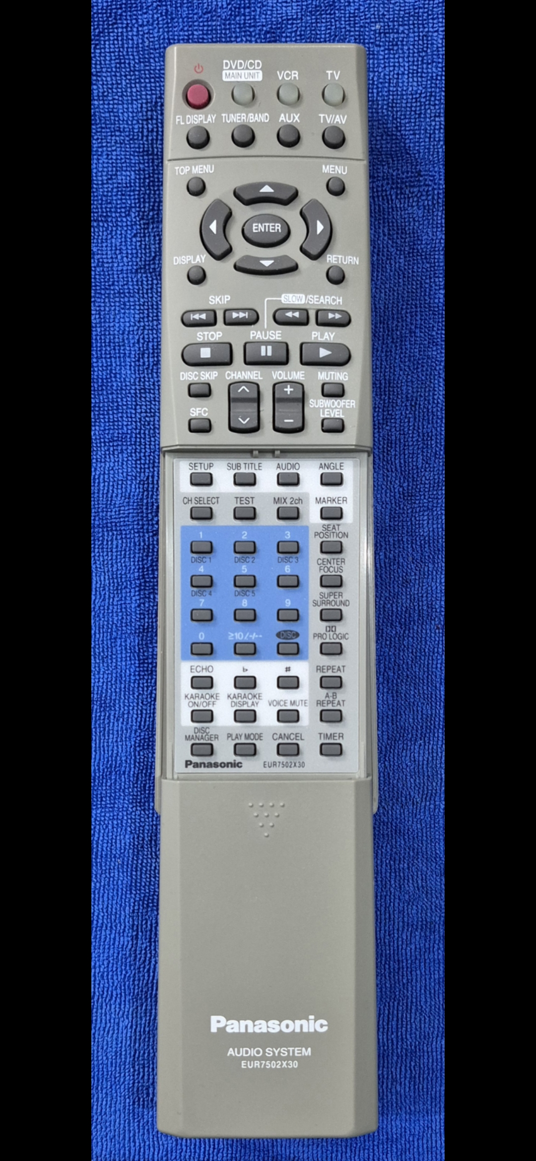 کنترل اورجینال ضبط پاناسونیک EUR7502X30