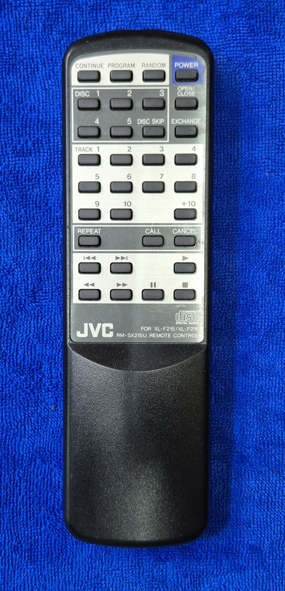 کنترل اورجینال CDپلیر JVC مدل  F215