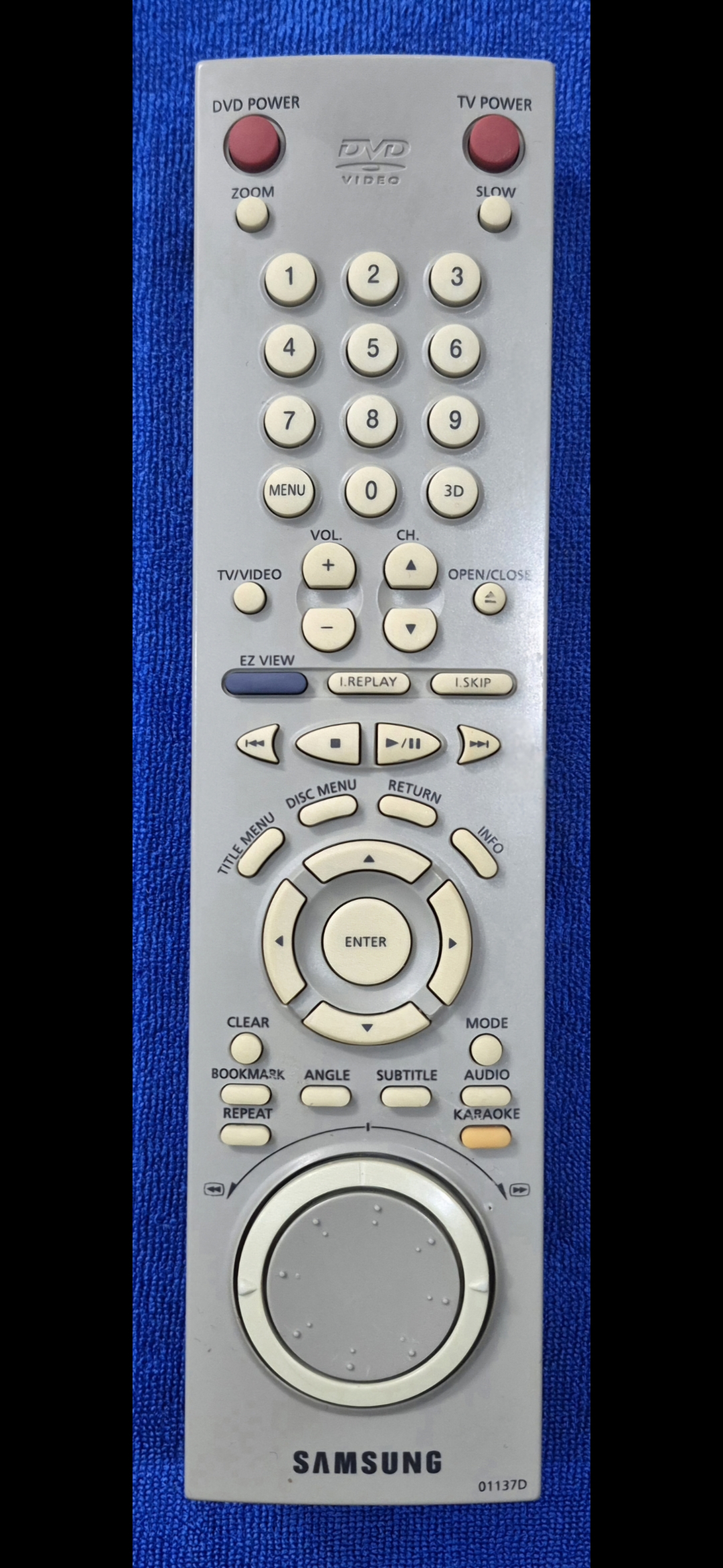 کنترل اورجینال DVD سامسونگ شاتل دار